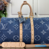 LV Keepall Bandoulière 45 (Blue Monogram Denim)
