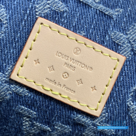 LV Keepall Bandoulière 45 (Blue Monogram Denim)