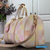 LV Keepall Bandoulière 45 (Peach Damierlicious Coated Canvas)