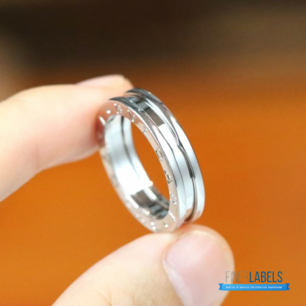 Bvlgari B.zero1 1-Band Ring (Silver 18K White Gold)