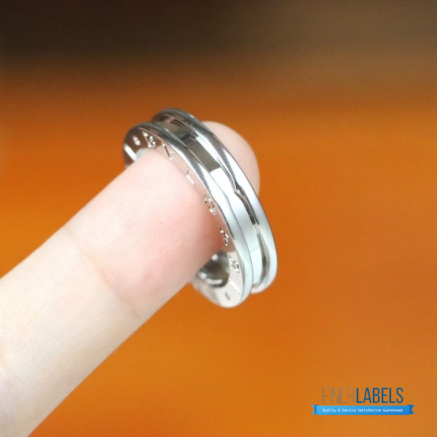 Bvlgari B.zero1 1-Band Ring (Silver 18K White Gold)