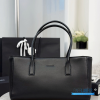CHANEL Small Shopping Bag  (Black Smooth Calfskin & Gold-Tone Metal)