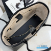 CHANEL Small Shopping Bag  (Black Smooth Calfskin & Gold-Tone Metal)