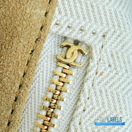 CHANEL Small Neo Cabas Shopping Bag (Dark Beige Suede & Gold-Tone Hardware)