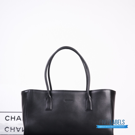 Chanel Archetype Small Shopping Tote (Black Calfskin)