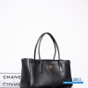 Chanel Archetype Small Shopping Tote (Black Calfskin)