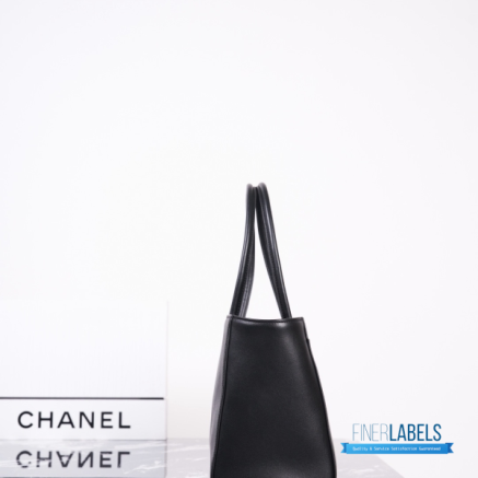 Chanel Archetype Small Shopping Tote (Black Calfskin)