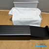 RIMOWA Specialty Watch Case 3-Slot (Matte Black Grooved Aluminum)