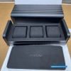 RIMOWA Specialty Watch Case 3-Slot (Matte Black Grooved Aluminum)