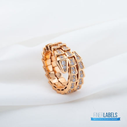 Bvlgari Serpenti Viper Two-Coil Ring