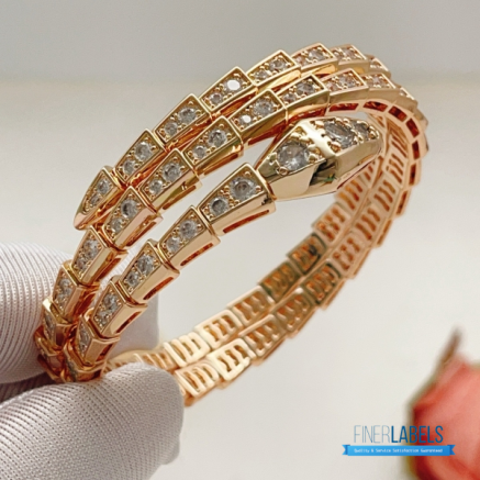 Bvlgari Serpenti Viper Two-Coil Bracelet