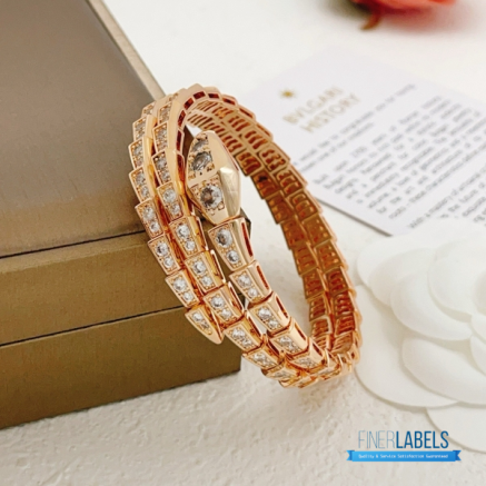 Bvlgari Serpenti Viper Two-Coil Bracelet