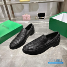 BV James Intrecciato Loafer EU 42 (Black Calfskin Leather)