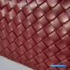 BV Small Andiamo Bag (Barolo Dark Burgundy Intrecciato Lambskin)