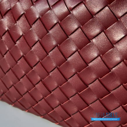 BV Small Andiamo Bag (Barolo Dark Burgundy Intrecciato Lambskin)