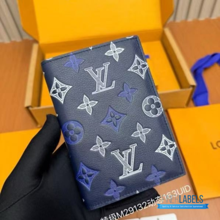 LV Passport Cover Monogram Shadow