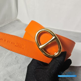 QC Hermès Reversible Belt a Gold Chaine d'Ancre Buckle