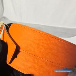 QC Hermès Reversible Belt a Gold Chaine d'Ancre Buckle