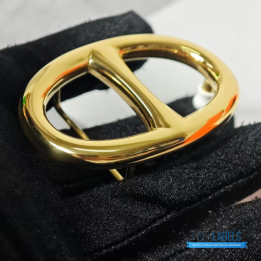QC Hermès Reversible Belt a Gold Chaine d'Ancre Buckle