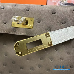 QC Hermes Ostrich Kelly Mini II Bag