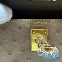 QC Hermes Ostrich Kelly Mini II Bag