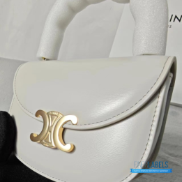 QC Celine Mini Besace Clea Bag in Shiny Calfskin Leather
