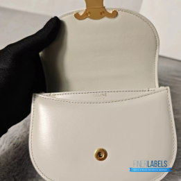 QC Celine Mini Besace Clea Bag in Shiny Calfskin Leather