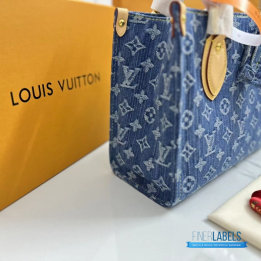 QC Louis Vuitton OnTheGo PM in Monogram Denim