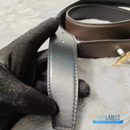 QC Hermès H Buckle Reversible Belt