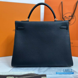 QC Hermes Kelly 35 Bag in Togo or Epsom Leather
