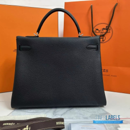 QC Hermes Kelly 35 Bag in Togo or Epsom Leather