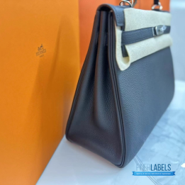 QC Hermes Kelly 35 Bag in Togo or Epsom Leather
