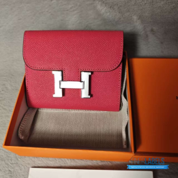 QC Hermès Constance Wallet Pink