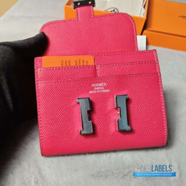QC Hermès Constance Wallet Pink