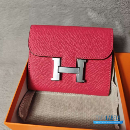 QC Hermès Constance Wallet Pink