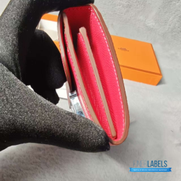 QC Hermès Constance Wallet Pink