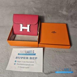 QC Hermès Constance Wallet Pink