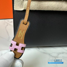 QC Hermes Kelly 25 Bag Black