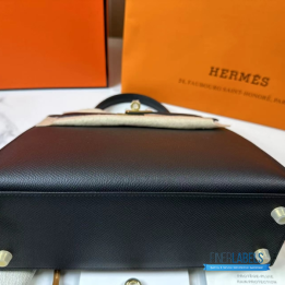 QC Hermes Kelly 25 Bag Black