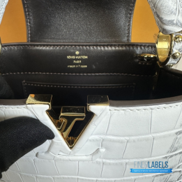 QC Louis Vuitton Capucines Croco press