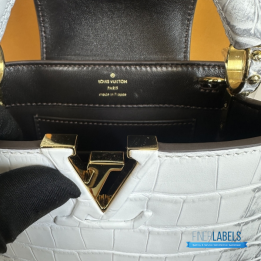 QC Louis Vuitton Capucines Croco press