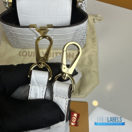 QC Louis Vuitton Capucines Croco press
