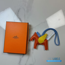 QC Hermès Rodeo Pegase PM Charm in Orange