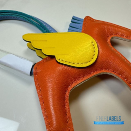 QC Hermès Rodeo Pegase PM Charm in Orange