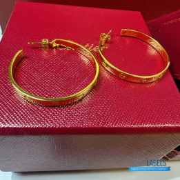 QC Cartier Love Hoop Earring (Big Yellow)