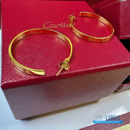 QC Cartier Love Hoop Earring (Big Yellow)