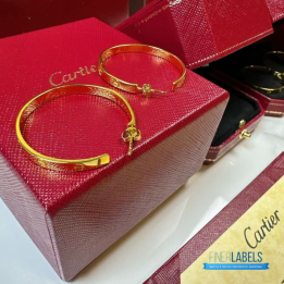 QC Cartier Love Hoop Earring (Big Yellow)