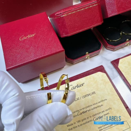 QC Cartier Love Hoop Earring (Big Yellow)