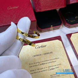 QC Cartier Love Hoop Earring (Big Yellow)