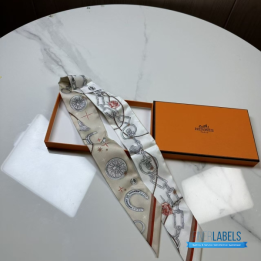 QC Hermès C'est la Fête Twilly Scarf